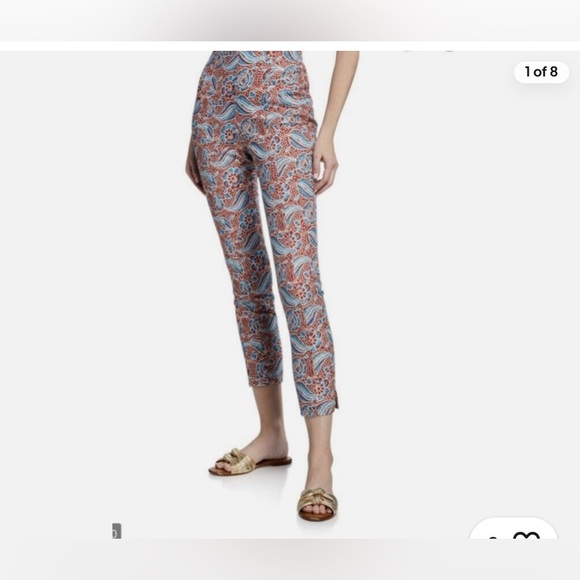 VERONICA BEARD Dickey Honolulu Hibiscus Floral Linen Blazer Jacket Pant set - Picture 5 of 14